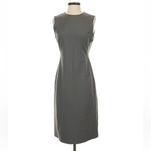 Theory Charcoal Midi Dress (94% wool)
